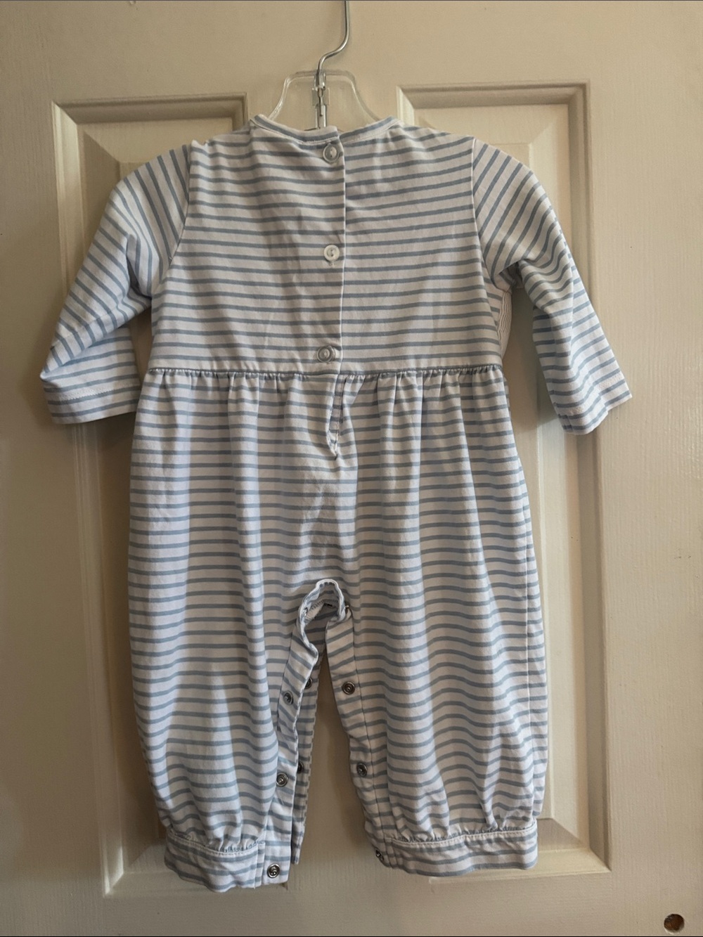 Puppy Present Smocked Romper by Stitchy Fish 3M - Picture 4 of 5